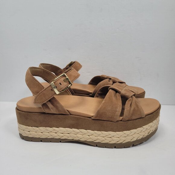 UGG Neusch Women's Brown Platform Sandals S/N 1125026 US Size 8 - Picture 1 of 9